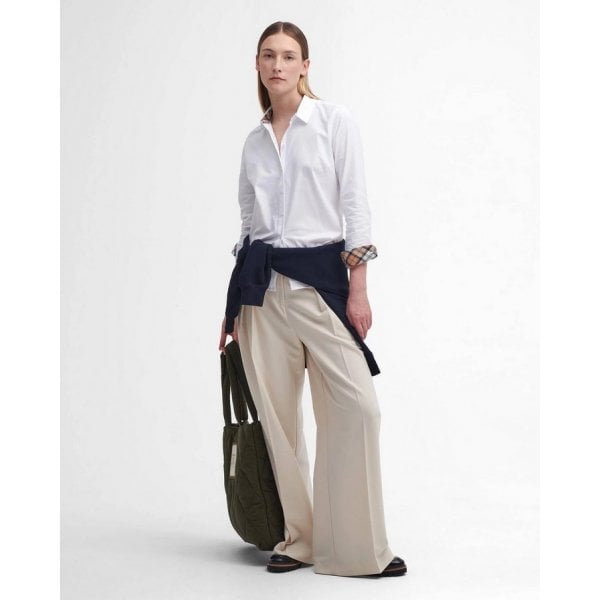 Derwent Shirt in White/Hessian Tartan