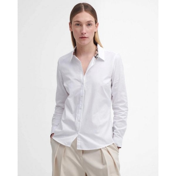 Derwent Shirt in White/Hessian Tartan