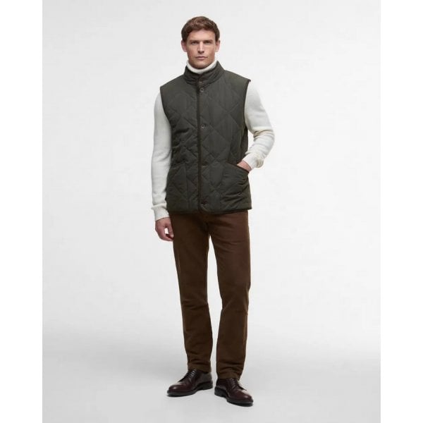 Edale Gilet in Dark Olive