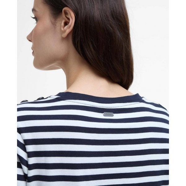 Ferryside Stripped T-shirt in Navy