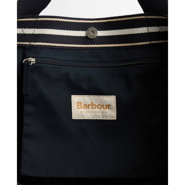 Logo Holiday Tote Bag in Navy
