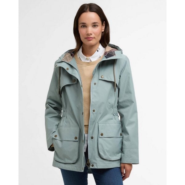 Maple Waterproof Jacket in Blue Sage/Gardenia