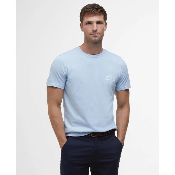 Mens Cranmer Logo Tshirt in Ocean