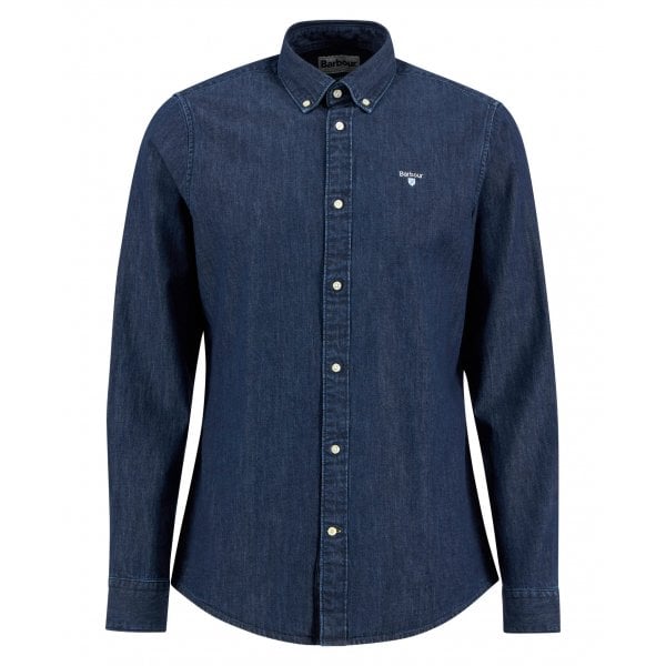 Mens Crest Shirt in Indigo