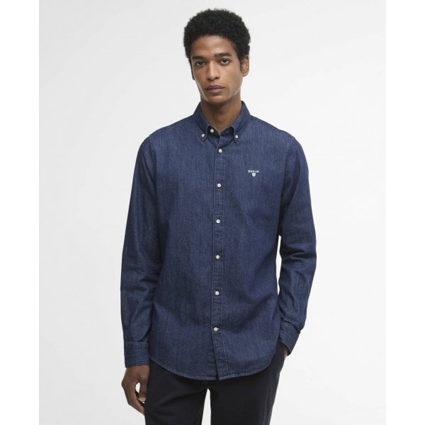 Mens Crest Shirt in Indigo