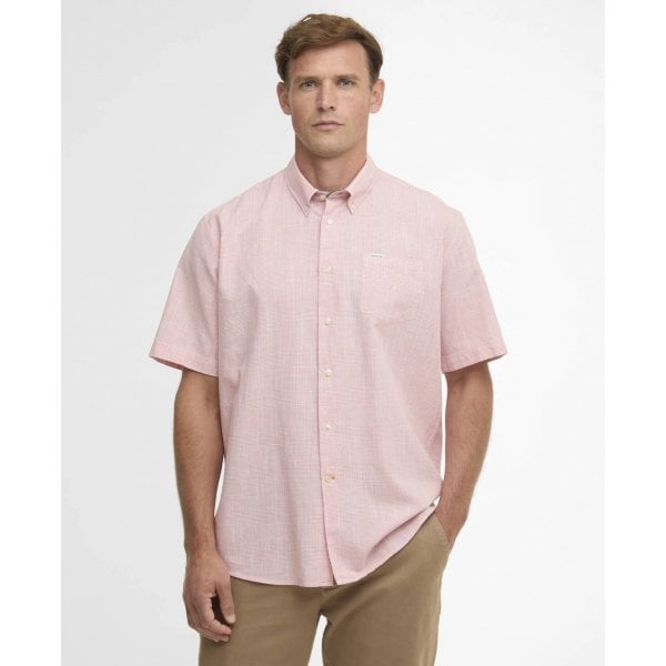 Mens Fleming SS Shirt in Pink