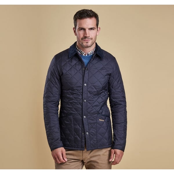 Mens Heritage Liddesdale Quilted Jacket in Navy