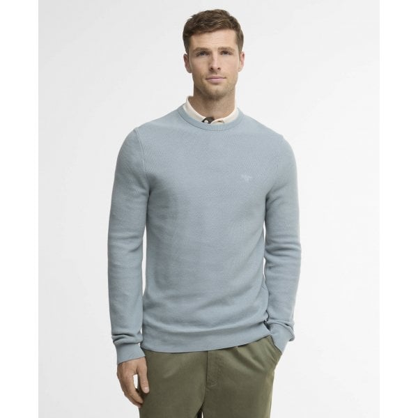 Mens Honeycomb Crew in Slate