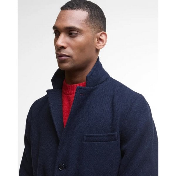 Mens Kirkbridge Wool Coat in Navy