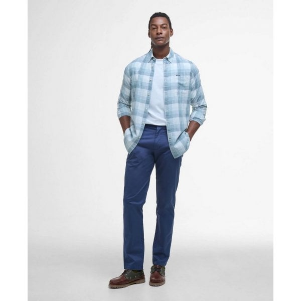 Mens Lightweight Stretch Tailored Fit Chino in Oceana