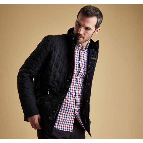 Mens Shoveler Quilted Jacket in Navy