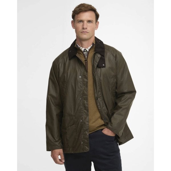 Mens Stratford Wax Jacket in Beech