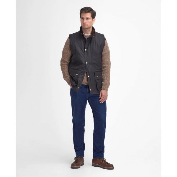 Mens Westmorland Wax Gilet in Rustic