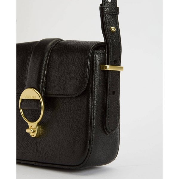 Mini Rosa Crossbody Leather Bag In Black