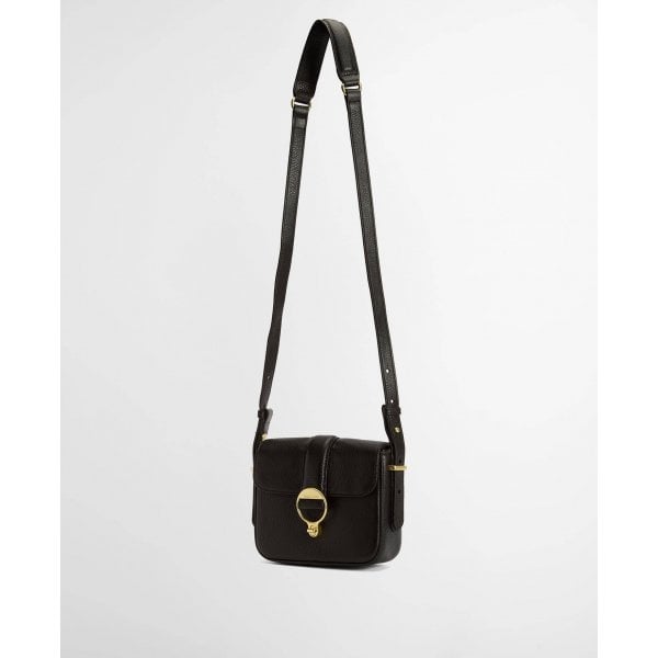 Mini Rosa Crossbody Leather Bag In Black