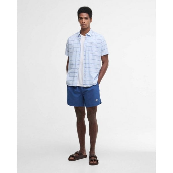 Staple Logo Swim Shorts in Sailboat