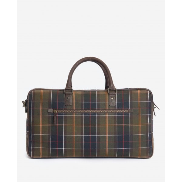 Tartan & Leather Holdall in Classic Tartan