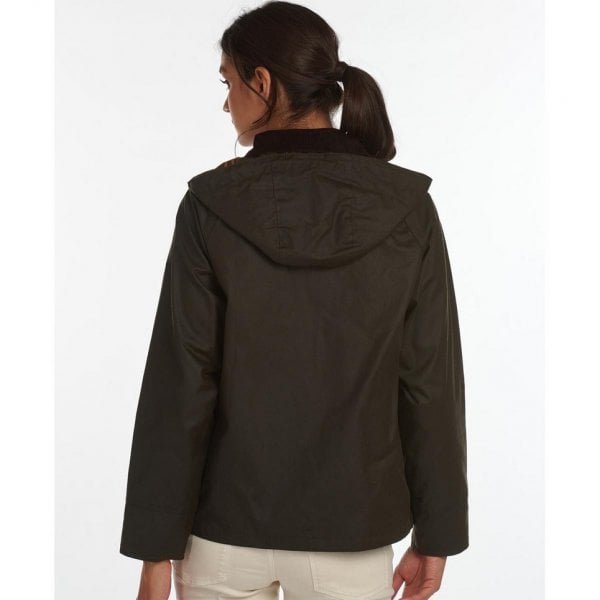 Womens Avon Wax Jacket in Olive