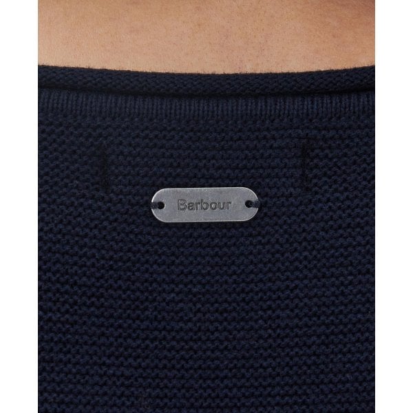 Womens Barbour Marine Knitted Jumper in Navy