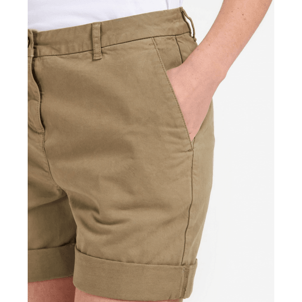 Womens Chino Shorts in Khaki