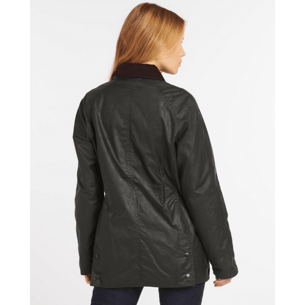 Womens Classic Beadnell Wax Jacket in Sage