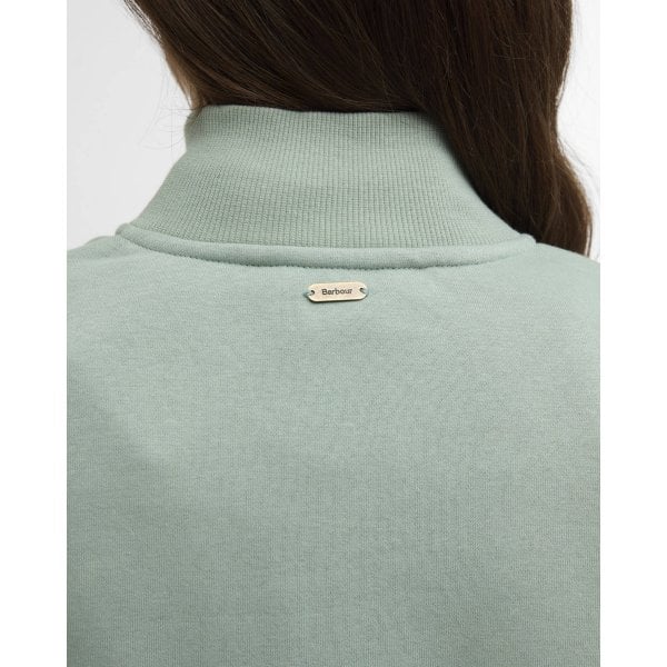Womens Cynthia Half Zip Sweatshirt In Blue Sage