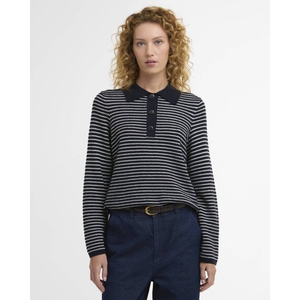 Womens Inez Knit In Dark Navy Stripe