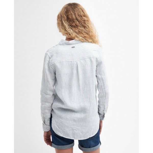 Womens Marine Shirt in Chambray Stripe