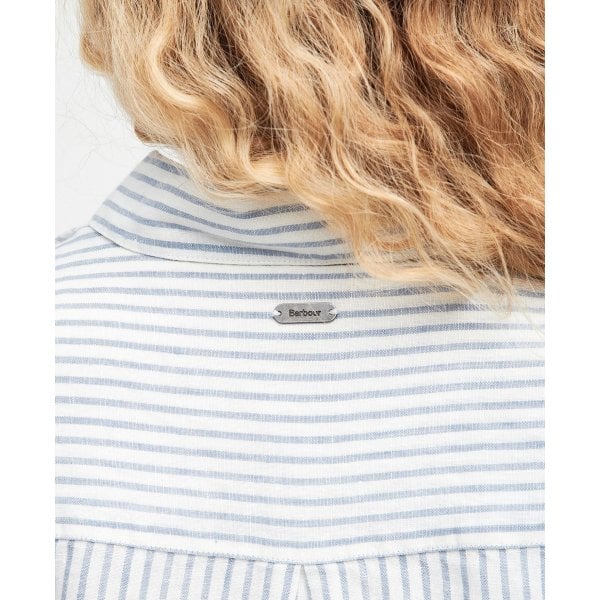Womens Marine Shirt in Chambray Stripe