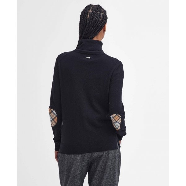 Womens Pendle Roll Neck Jumper in Black