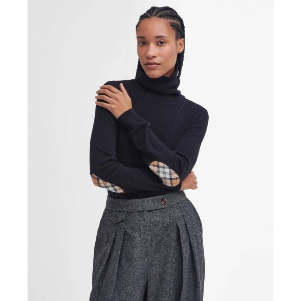 Womens Pendle Roll Neck Jumper in Black