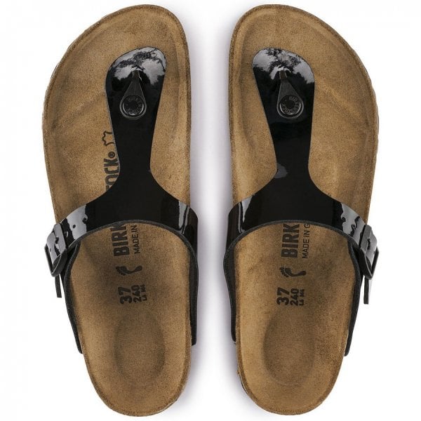 Gizeh Black Patent Sandal