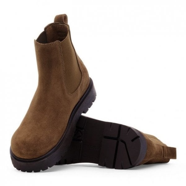 Mens Highwood Slip on Boot in Dark Tea