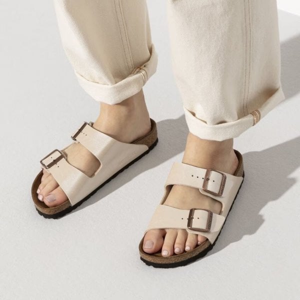 Unisex Arizona Graceful Narrow Fit Sandal in Pearl White