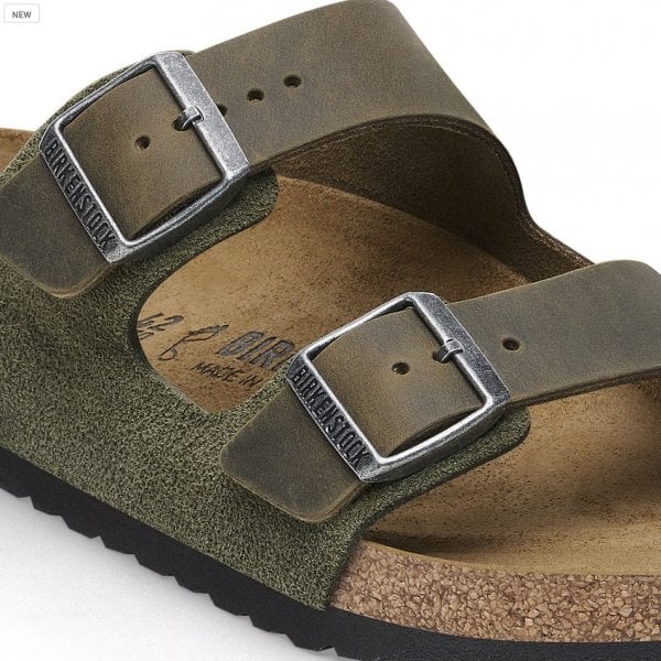 Unisex Arizona Nubuck Leather Regular in Thyme
