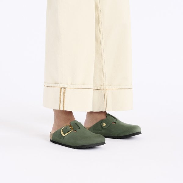 Unisex Boston Big Buckle Nubuck Suede