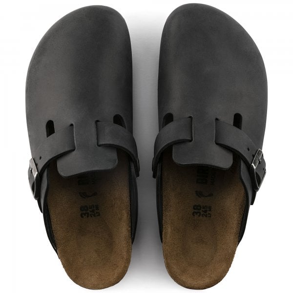 Unisex Boston in Black Leather RF