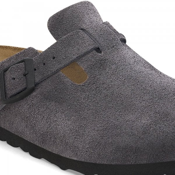 Unisex Boston in Velvet Grey Suede Regular Fit