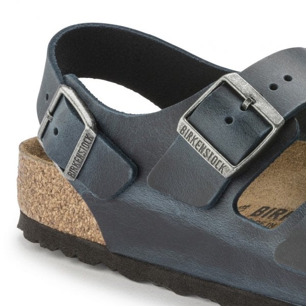 Unisex Milano Oiled Leather in Insignia Blue Reg