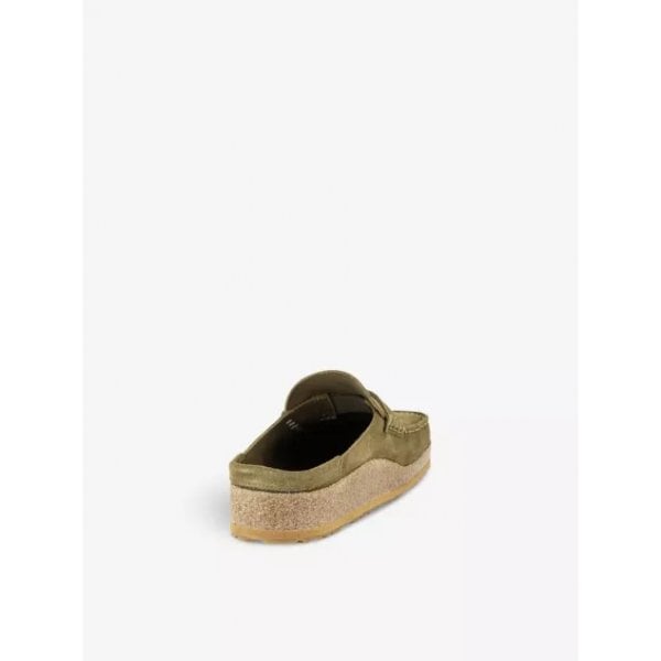 Unisex Naples Clogs in Pine Green Suede