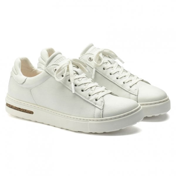 Womens Bend Low Leather Trainer in White Reg Fit