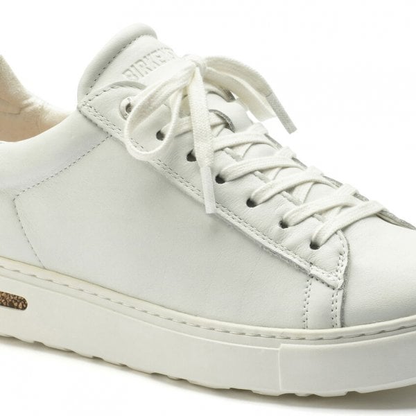 Womens Bend Low Leather Trainer in White Reg Fit