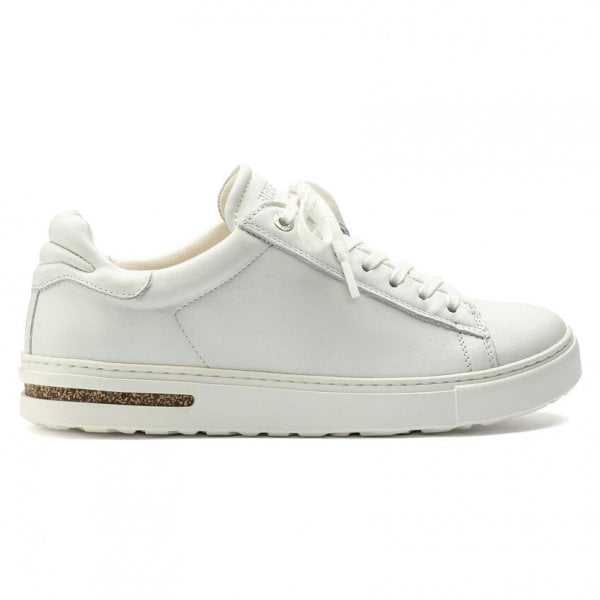 Womens Bend Low Leather Trainer in White Reg Fit