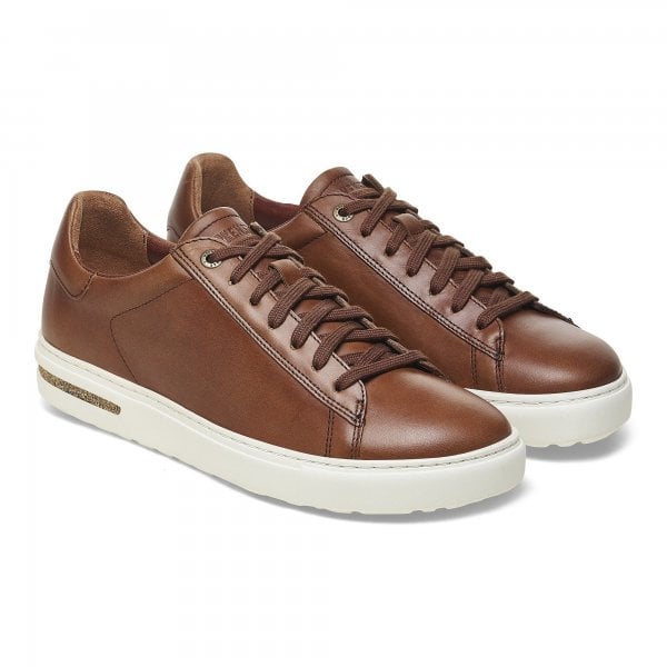 Womens Bend Low Trainer in Cognac Leather Narrow