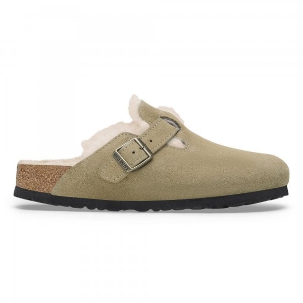 Womens Boston Shearling Lined in Taupe Suede