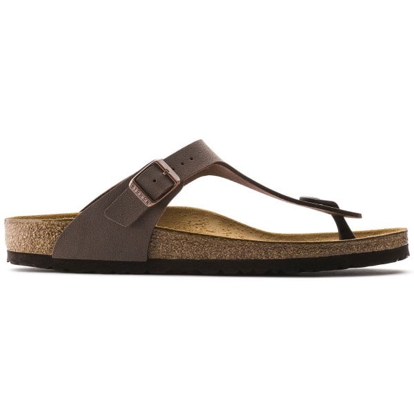 Womens Gizeh Birko Flor Nubuck Regular Fit Sandal in Mocha