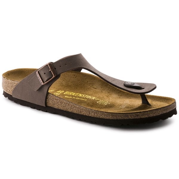 Womens Gizeh Birko Flor Nubuck Regular Fit Sandal in Mocha