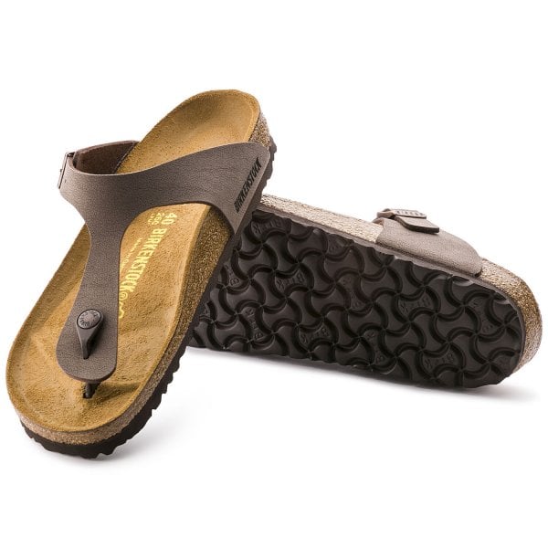 Womens Gizeh Birko Flor Nubuck Regular Fit Sandal in Mocha