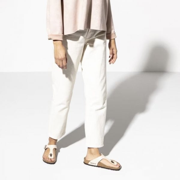 Womens Gizeh Graceful Regular Fit Sandal in Pearl White