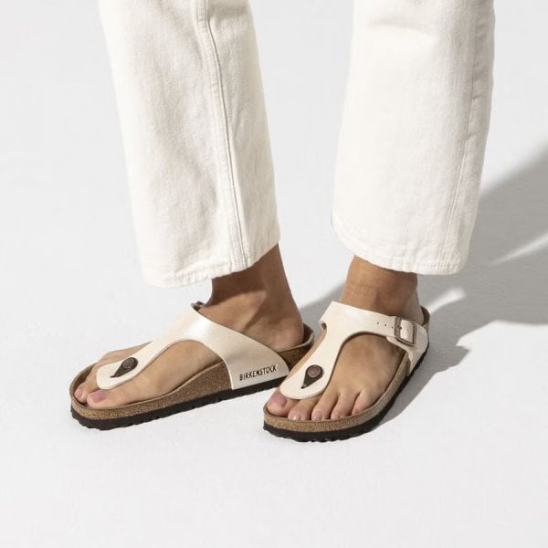 Womens Gizeh Graceful Regular Fit Sandal in Pearl White